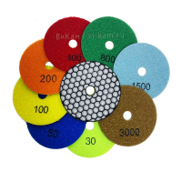 Алм. гиб. диск ВК hexagonal сух. D100 комплект