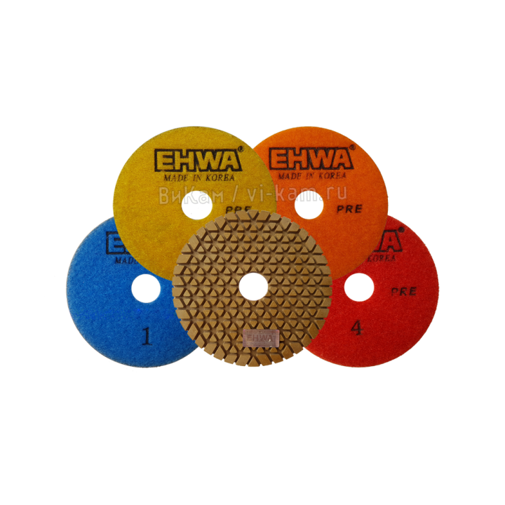 Алм. гибкий диск EHWA 4 шага pre D100 комплект