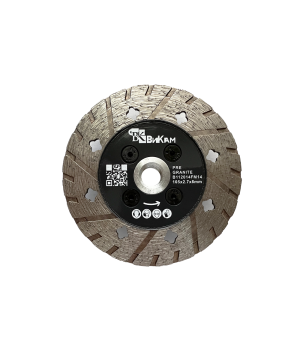 Отр. диск "ВиКам серый" по граниту зачистной с фл. М14 D105