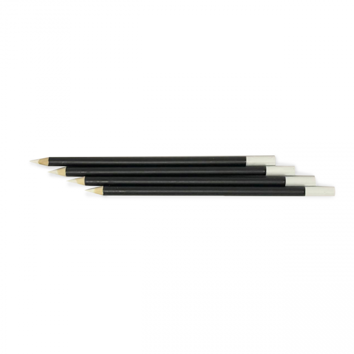 Восковой карандаш деревянный белый