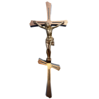 Крест-Распятие православное латунное №4 30,5*12,5 см