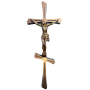 Крест-Распятие православное латунное №4 30,5*12,5 см