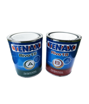 Эпоксидный клей TENAX RIVO-15 (A+B 1/1) черный (3 кг)