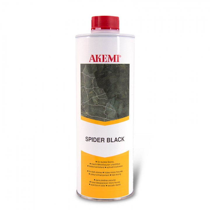 10963 Пропитка AKEMI Усилитель цвета с эффектом блеска Spider Black 1л
