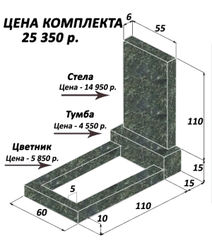 Комплект Пироксенита110х55х6